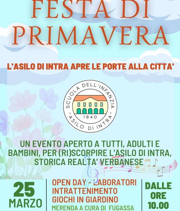 Open day Asilo Intra 25 03