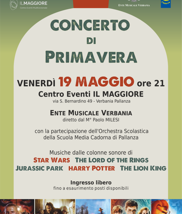 Concerto di primavera Ente Musicale VB 2023
