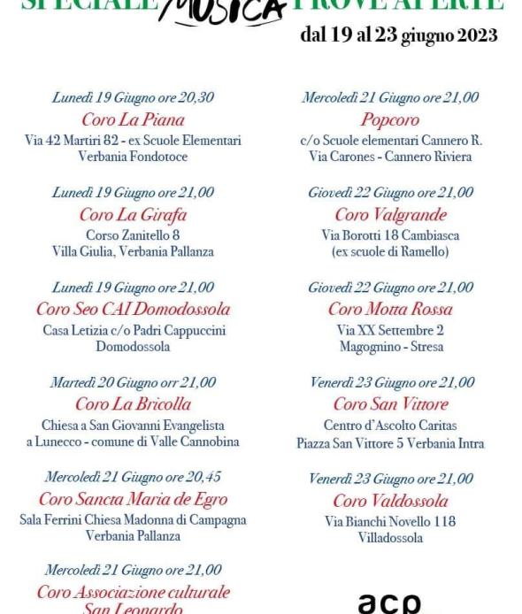 prove aperte 2023