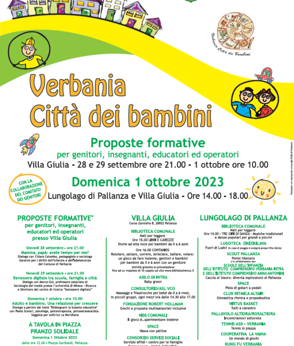 Locandina Città dei bambinì 2023