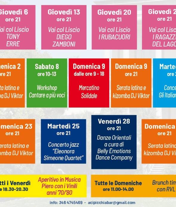 EVENTI VILLA LUGLIO 2023