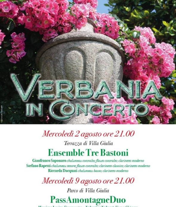 Verbania in concerto 2 e 9 agosto 2023