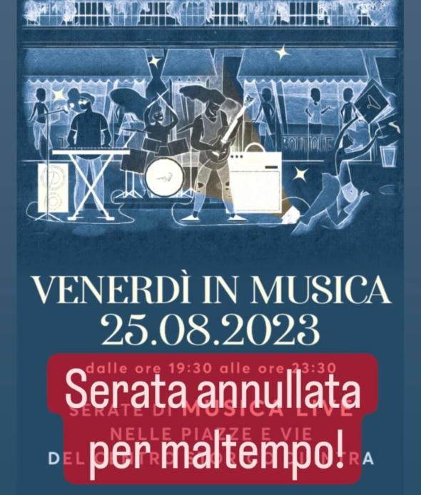 Serata commercianti annullata