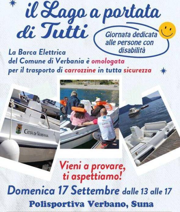 barca elettrica disabili 17 settembre 2023