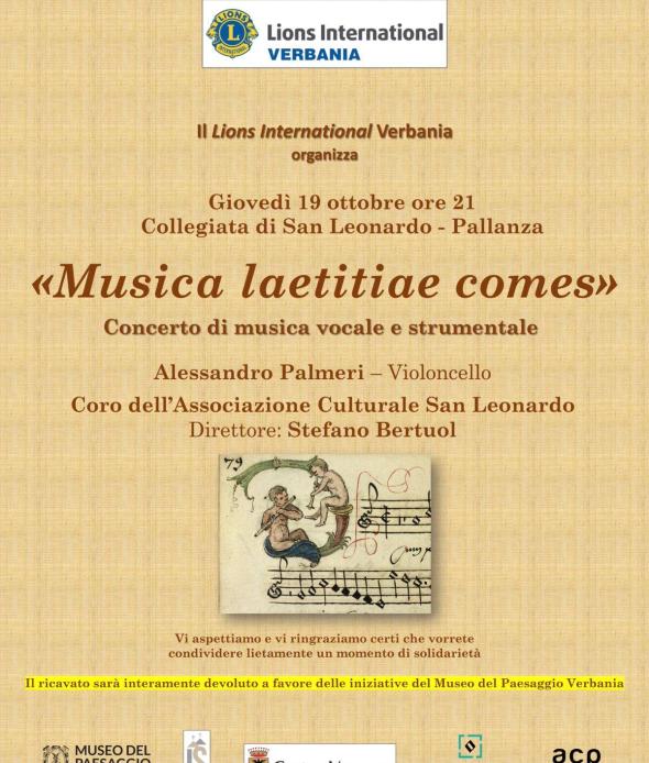 Musica laetitia comes 19 10 23