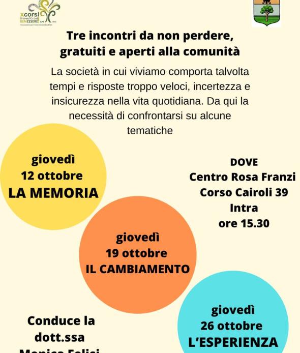 Incontri AUSER ottobre 2023