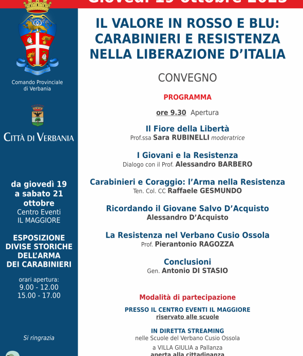 Convegno 19 ottobre e mostra divise storiche