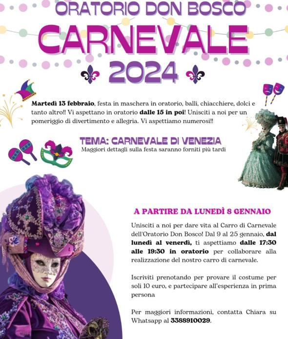 Oratorio Don Bosco - Carnevale 2024
