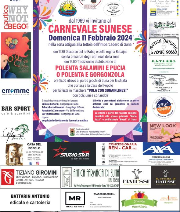 Carnevale Sunese 2024