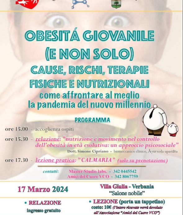 Conferenza Obesità giovanile