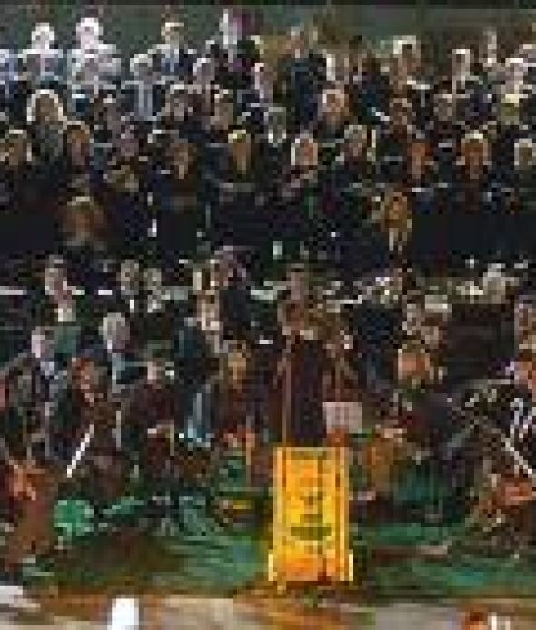 La formazione orchestrale al completo dell'Ente Musicale Verbania