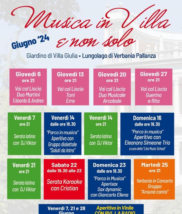 Musica in Villa completo giugno 2024