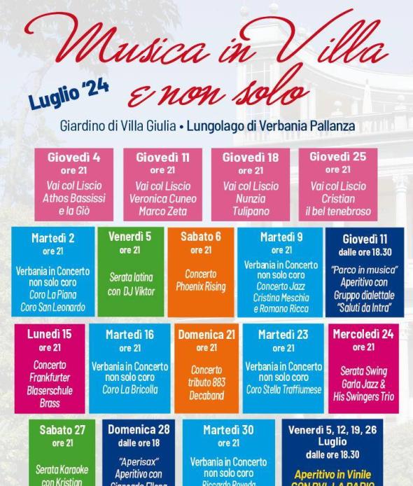 Musica in Villa luglio 2024