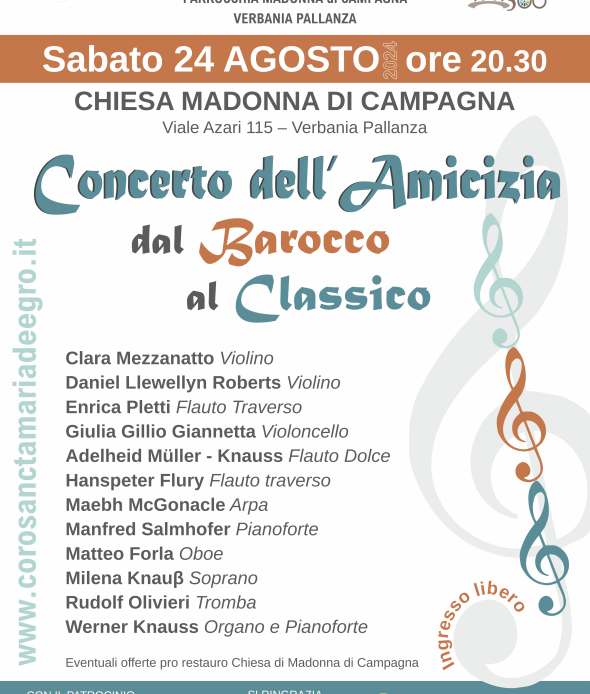 Concerto dell'Amicizia - Dal Barocco al Classico