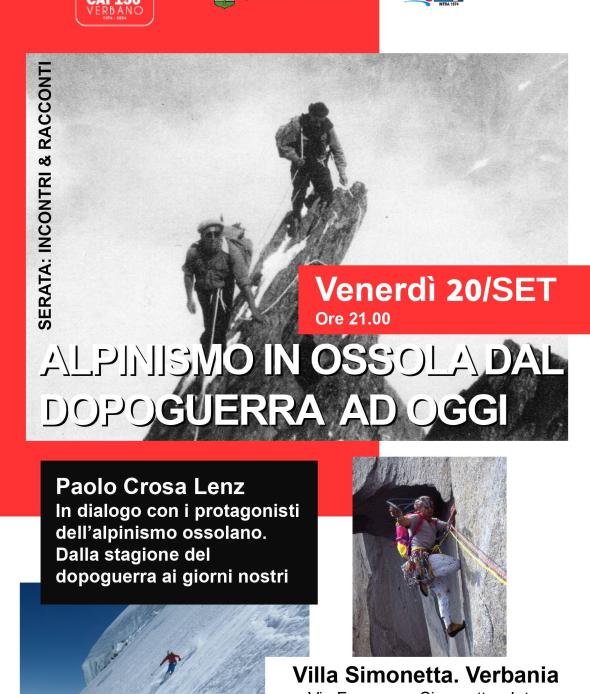 Alpinismo in Ossola dal dopoguerra ad oggi