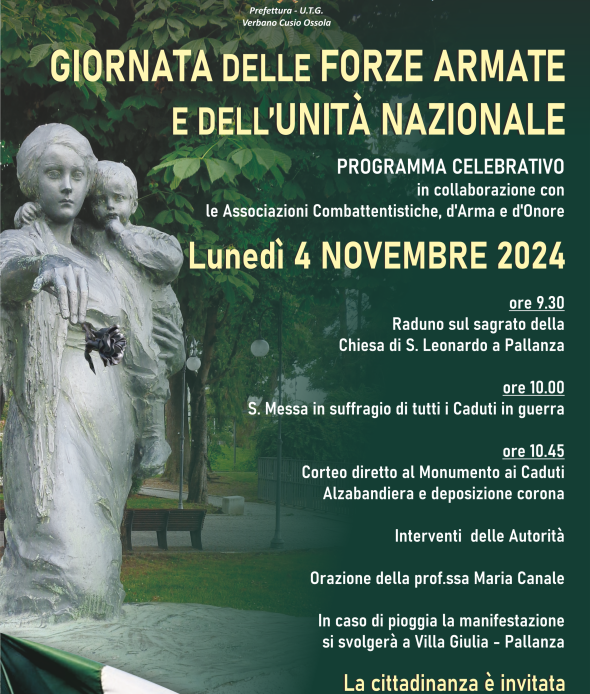 Celebrazioni 4 novembre 2024