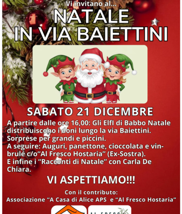 NATALE IN VIA BAIETTINI