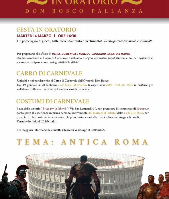 Carnevale all'Oratorio Don Bosco 2025
