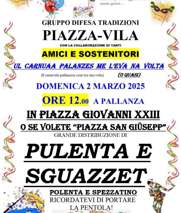 Carnevale 2025 Piazza e Vila