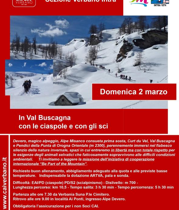 Escursione CAI Verbano Val Buscagna