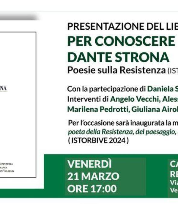 Per conoscere Dante Strona. Poesie sulla Resistenza