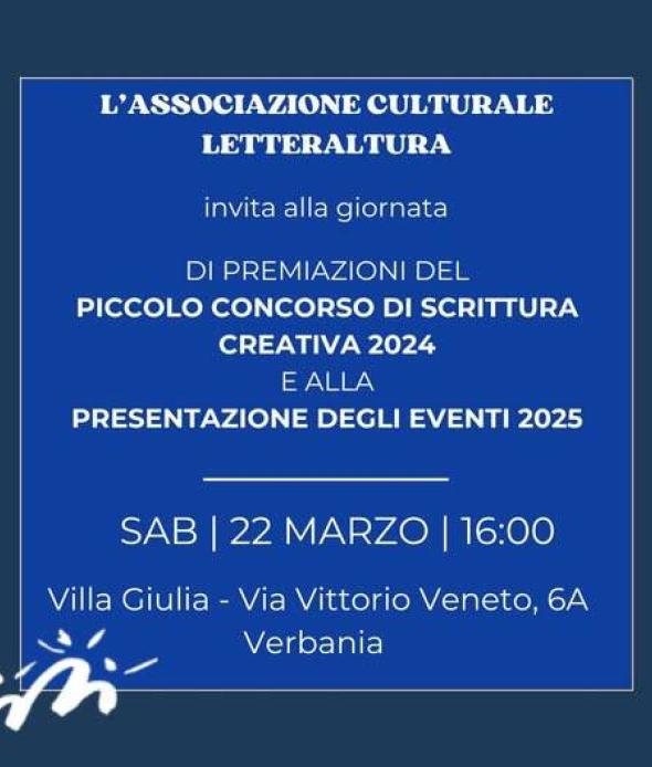 Premiazione del Piccolo Concorso di Scrittura Creativa 2024
