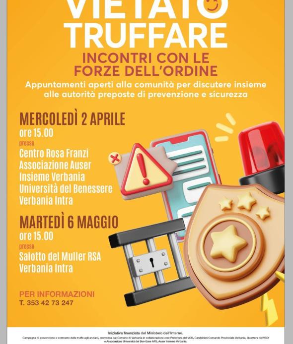 Vietato truffare - Incontri con le Forze dell'Ordine