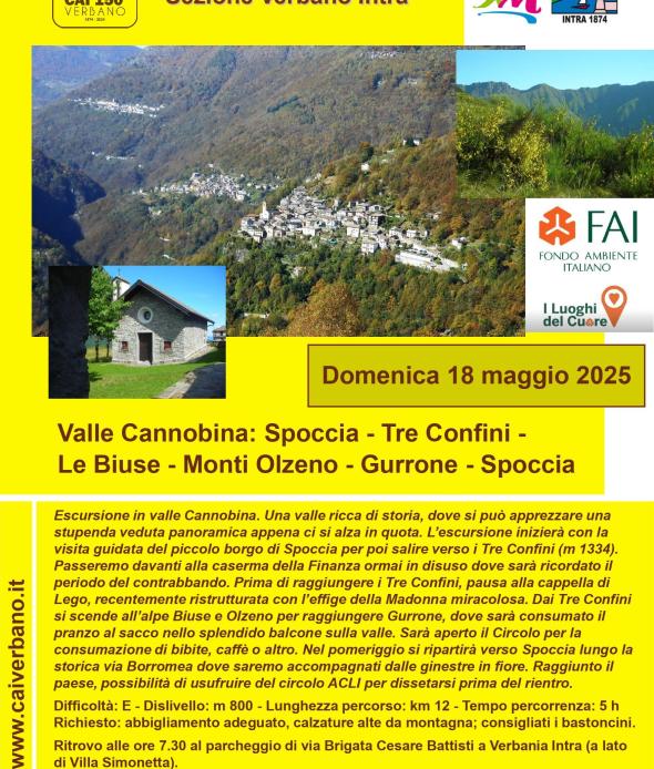 Giro ad anello in Valle Cannobina 