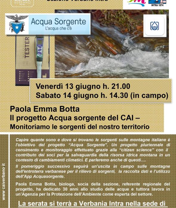 Il progetto Acqua Sorgente del CAI. Monitoriamo le sorgenti del nostro territorio