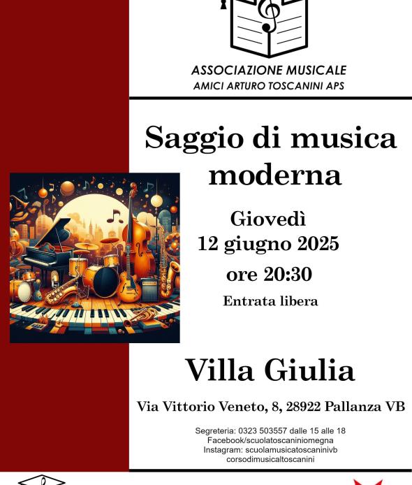Saggio di musica moderna Scuola di musica Toscanini