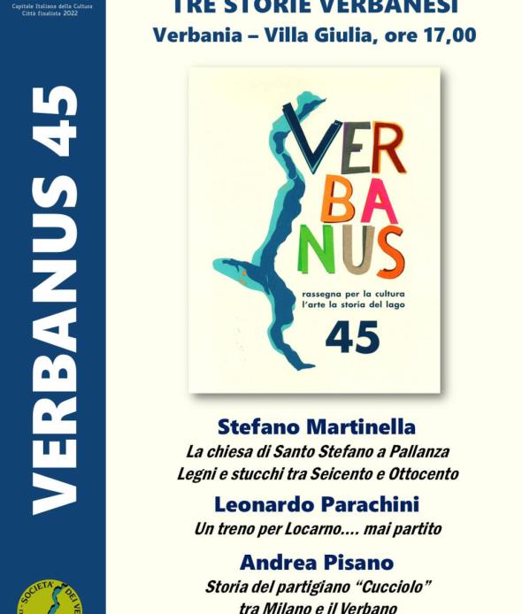 Tre storie verbanesi 2025- Presentazione Verbanus 45