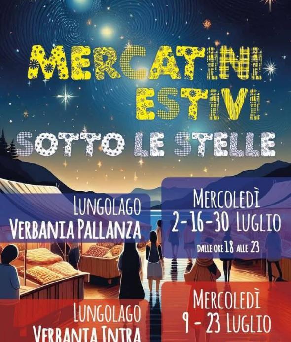 Mercatini estivi sotto le stelle