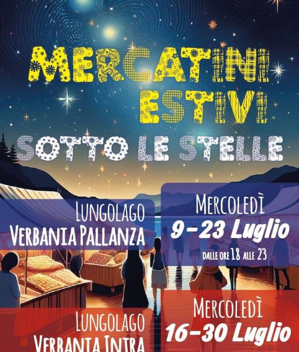Mercatini estivi sotto le stelle