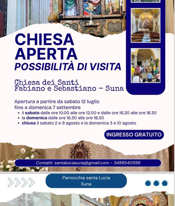 Chiesa Aperta: Santi Fabiano e Sabastiano 