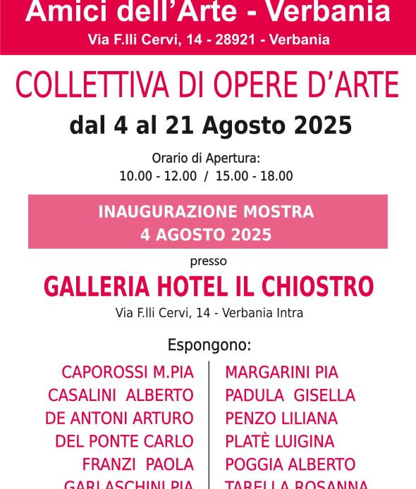 Collettiva di Opere d'Arte - Amici dell'Arte Verbania