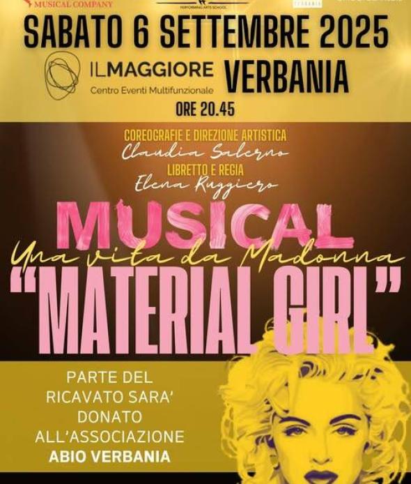 Musical “MATERIAL GIRL – Una vita da Madonna”