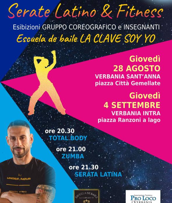Serate Latino & Fitness 28 08 e 04 09