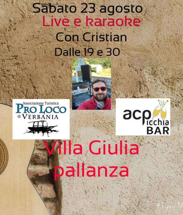 LIVE & KARAOKE CON CRISTIAN