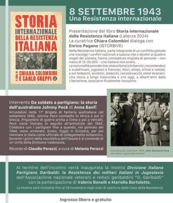  8 settembre 1943. Una Resistenza internazionale