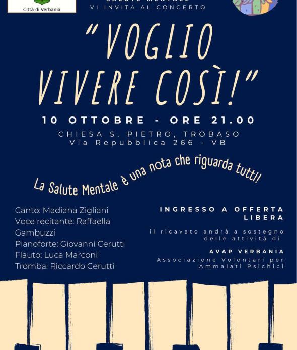 Concerto Voglio vivere cosi! 10 10 25