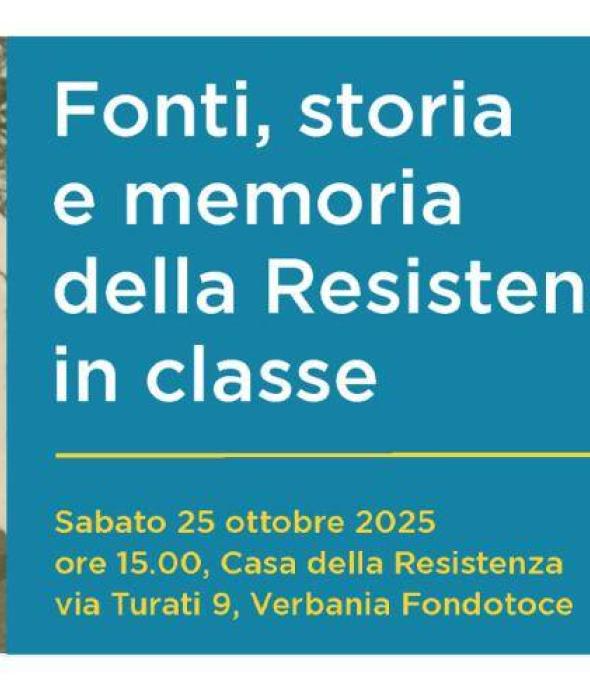 Fonti, storia e memoria della Resistenza in classe 