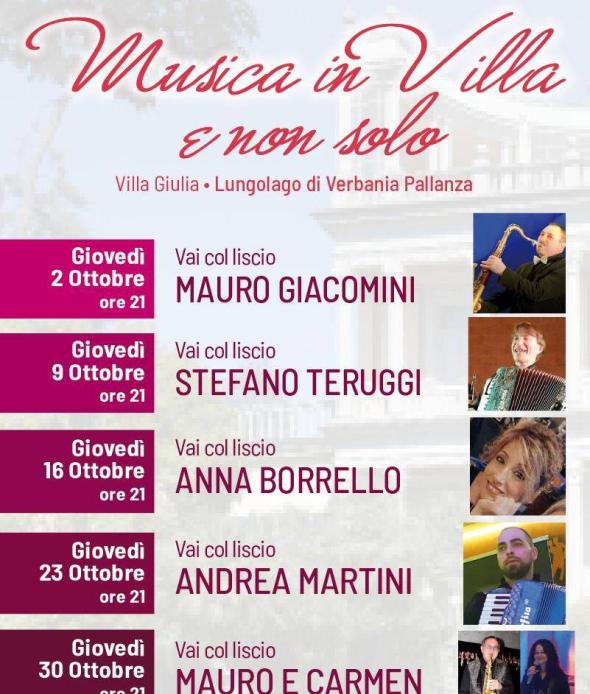 Musica in Villa e non solo - Vai col liscio ottobre 2025