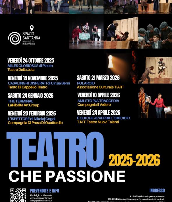 TEATRO CHE PASSIONE 2025 – 2026
