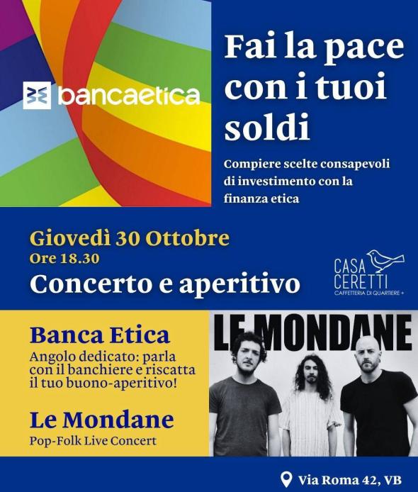 Le Mondane: concerto e aperitivo