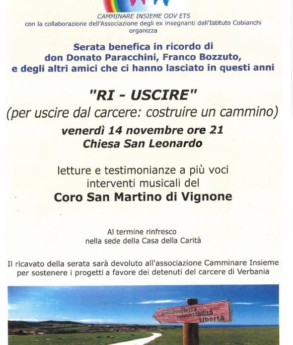 "Ri-Uscire" (per uscire dal carcere: creare un cammino)