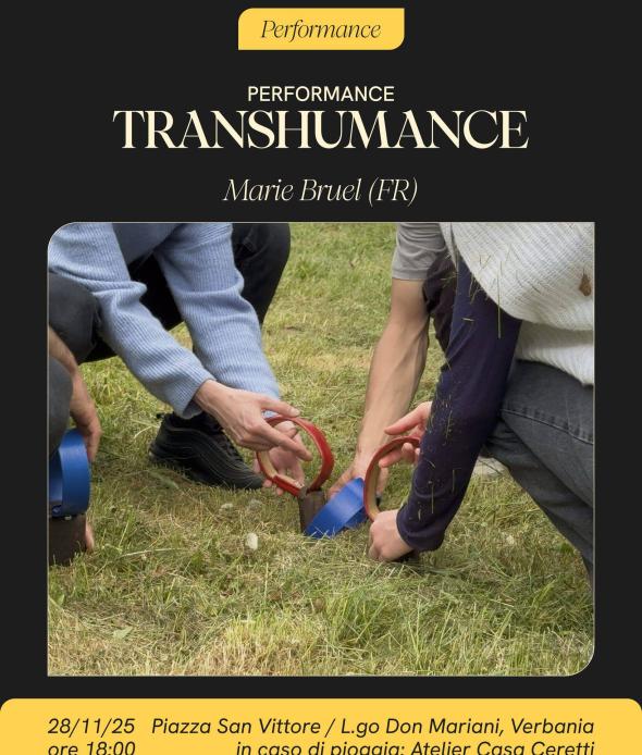 Performance "Transhumance" di Marie Bruel | CROSS Residence