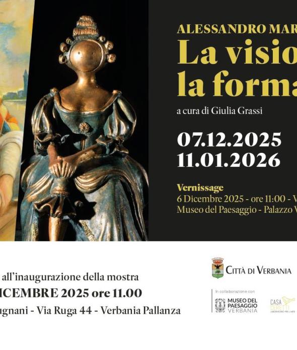 Invito a inaugurazione mostra "Alessandro Marchetti- La visione, la forma"