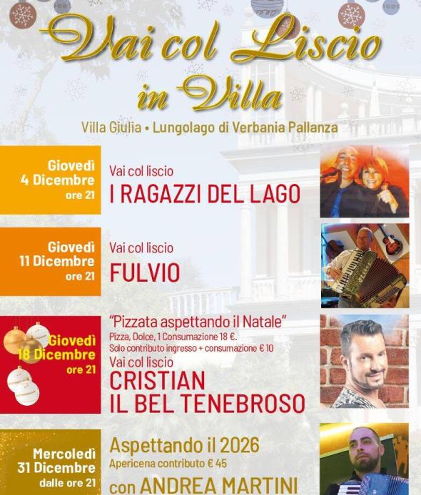 Vai col Liscio in Villa dicembre 2025