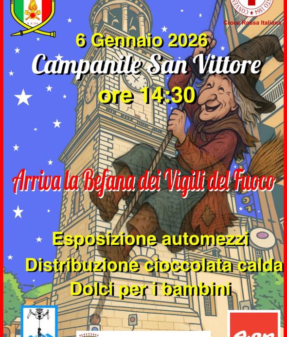 Arriva la Befana dei Vigili del Fuoco