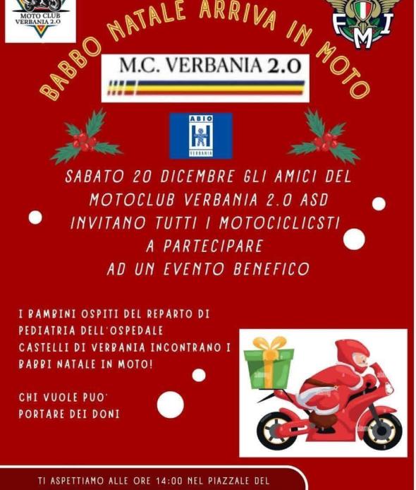Babbo Natale arriva in moto